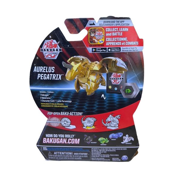Bakugan Aurelus Pegatrix NIB Battle Planet Brawlers Spin Master - Ages 6+ - Picture 2 of 8